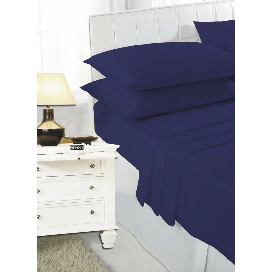 Polycotton Fitted Sheet Single 4ft Small Double King Super King 9
