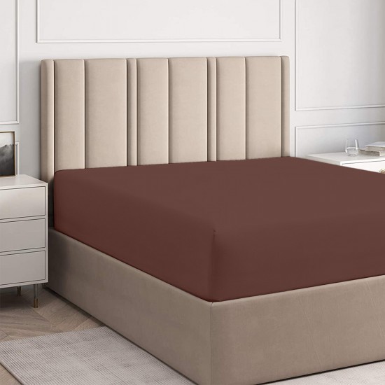 Extra Deep 25cm Fitted Sheets Bed Sheets & Pillow Cases Single Double King Size