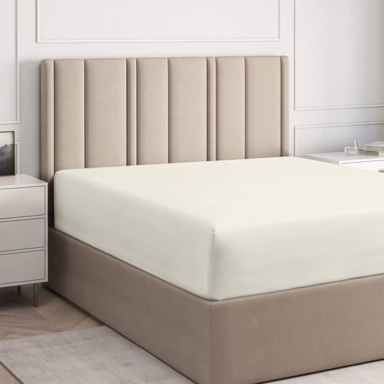Extra Deep 25cm Fitted Sheets Bed Sheets & Pillow Cases Single Double King Size