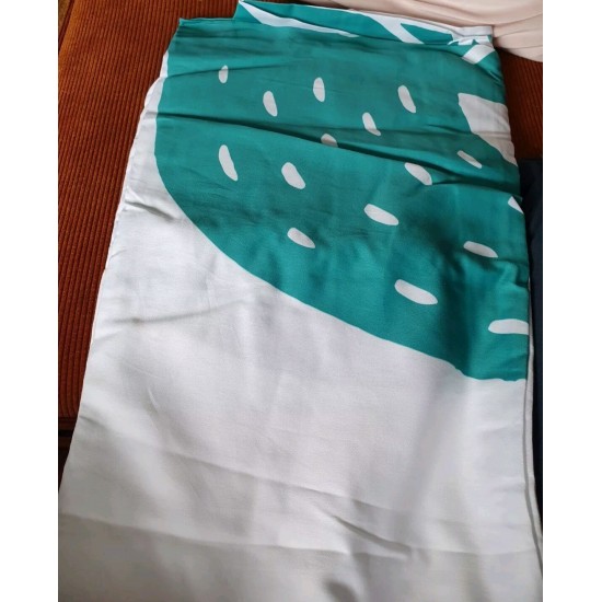 Sazy Bird Single Fitted Sheet 90 X 190cm White- Green
