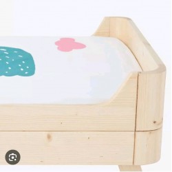 Sazy Bird Single Fitted Sheet 90 X 190cm White- Green