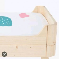 Sazy Bird Single Fitted Sheet 90 X 190cm White- Green