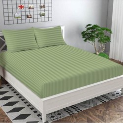 Fitted Bed Sheet Set-Pure Cotton-2 Pillowcase Single/King Sing/Double/Queen/King