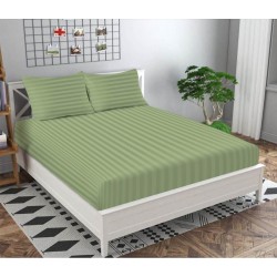 Fitted Bed Sheet Set-Pure Cotton-2 Pillowcase Single/King Sing/Double/Queen/King