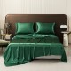 Satin Silk For Bedding Flat Bed Sheet / Pillowcase / Flat Sheet Queen/King Bed