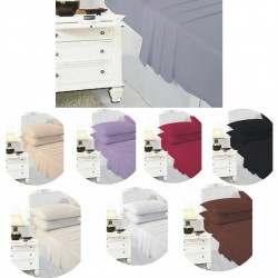Extra Deep 40cm Fitted Sheet Bed Sheets Single Double King Super King Size