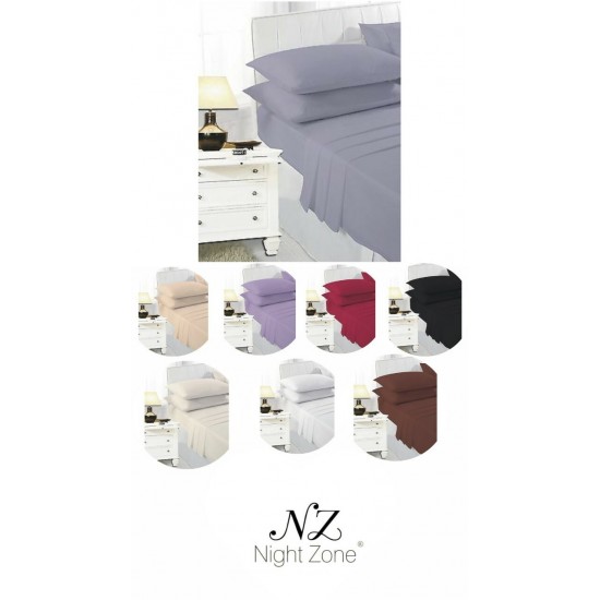 Extra Deep 40cm Fitted Sheet Bed Sheets Single Double King Super King Size