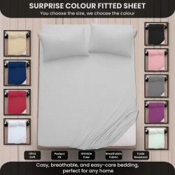 Extra Deep 25cm Fitted Sheet Bed Sheets Single Double King Super King Bed Size