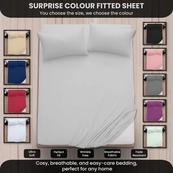 Extra Deep 25cm Fitted Sheet Bed Sheets Single Double King Super King Bed Size