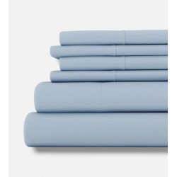 New ienjoy Home Microfiber King Sheet Set 6 Piece Blue Ultra Soft