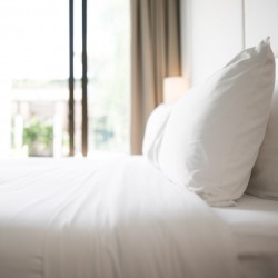 Cotton Deluxe Double Fitted Hotel Sheet Bnb Supplies