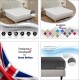 Easy Iron Natural Percale Cotton Single Double King Fitted Super Bed Sheet
