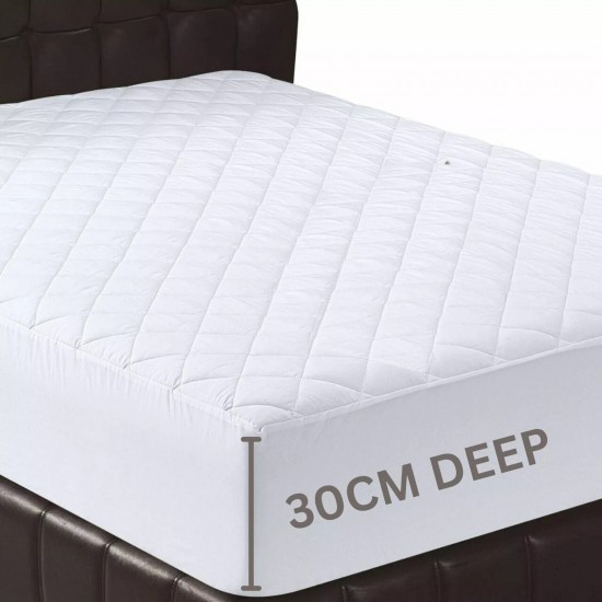 Extra Deep Quilted Matress King Size Mattress Protector Sheet Fitted Bed Cover