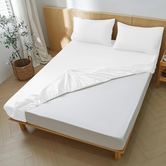Extra Deep 30cm Full Fitted Sheet Bed Sheets Single Double King Super King Size Style 3800