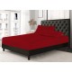 100% Poly Cotton Bed Sheets Extra Deep Full Fitted Sheet Single Double King Size