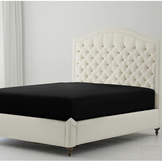 40CMDeep Fitted Sheet Soft Bed Sheet Single, Double, King, Super King or Pillowcase