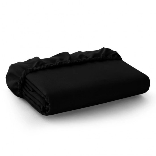 Fitted Sheet Deep Pocket Easy Care Breathable Microfiber Elastic Bedding Sheets