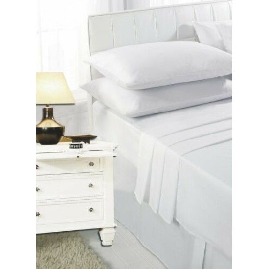 Luxury Easy Care Polycotton Fitted Sheet Bed Sheet Extra Deep 25cm