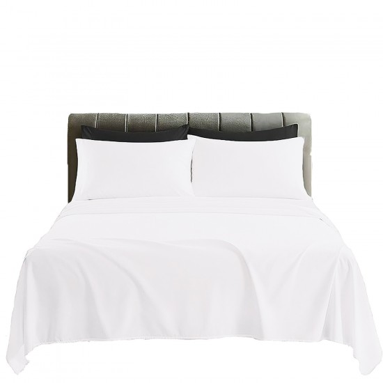 Flat Sheet Bed Sheets Poly Cotton Percale Single Double King Super King Size