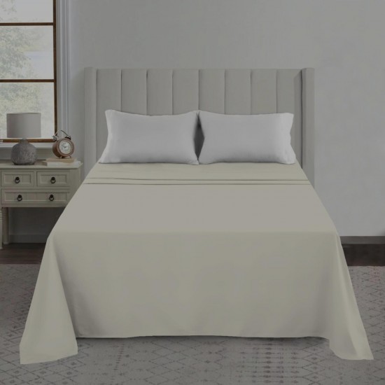 Flat Sheet Bed Sheets Poly Cotton Percale Single Double King Super King Size