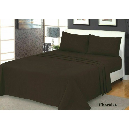 Thermal Flannelette Soft 100% Brushed Cotton Extra Deep 32cm Fitted Sheet 160 GSM