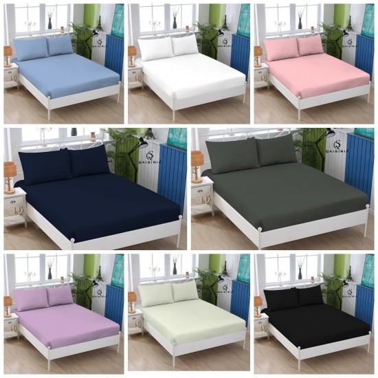 100% SOFT BRUSHED COTTON THERMAL FLANNEL EXTRA DEEP FITTED SHEET 32cm ALL SIZES