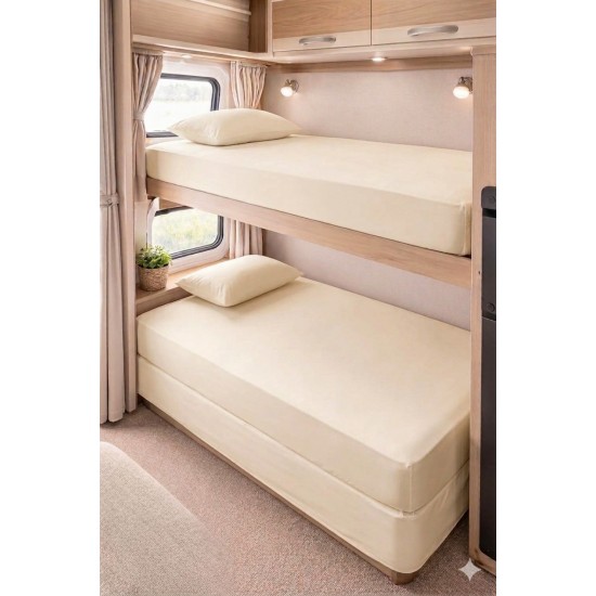 Bunk Bed Fitted Sheet - Small Single 2ft6 - 25cm Deep – Soft, Durable & EasyCare