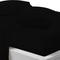 Poly Cotton Luxury Non-Iron Percale Fitted Sheet Single Double King Super King