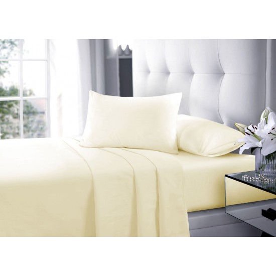 Full Flat Sheet Bed Sheets 100% Poly Cotton Single Double King Super King Size