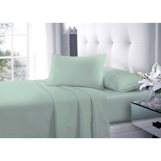 Full Flat Sheet Bed Sheets 100% Poly Cotton Single Double King Super King Size