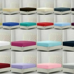 Extra Deep Fitted Sheet 40cm Bed Sheet Single Double King Super King Bed Sheet Style 7413