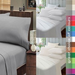 Extra Deep Premium Super Soft Fitted Sheets Single Double Super King Sizes 26cm