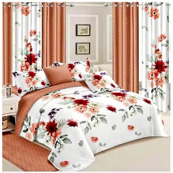 fitted bed sheets with 2 pillowcases