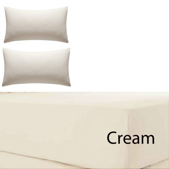 Olivia Rocco Percale Extra Deep Fitted Sheet, Non iron, 180 TC, 12