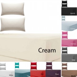 Olivia Rocco Percale Extra Deep Fitted Sheet, Non iron, 180 TC, 12