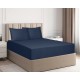 JERSEY Cotton Extra Deep 30cm Fitted Sheet Single Double Super King Pillow Cases
