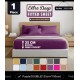 Deep Fitted Sheet 25cm Pocket Microfiber Soft Bed Sheet Hotel Bedding Double