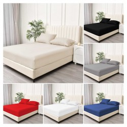 Fitted Sheet Bed Sheet 30cm Extra Deep Soft Sheet Single Double King Super King