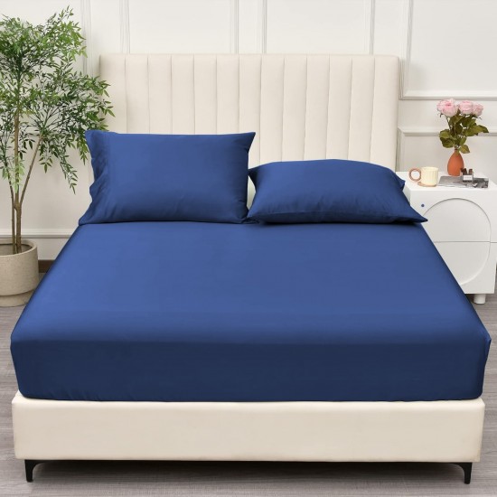 Fitted Sheet Bed Sheet 30cm Extra Deep Soft Sheet Single Double King Super King