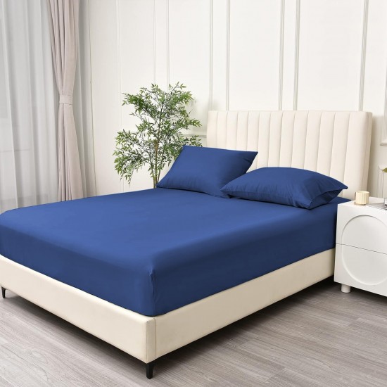 Fitted Sheet Bed Sheet 30cm Extra Deep Soft Sheet Single Double King Super King