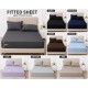 Full Fitted Extra Deep Sheet 30cm Ultra Soft Bed Sheets Single Double K Super K