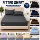 Full Fitted Extra Deep Sheet 30cm Ultra Soft Bed Sheets Single Double K Super K