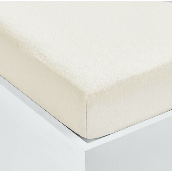 Stretch Terry Towelling Fitted Sheets 10 inch Extra Deep Single Double King