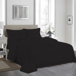 Full Flat Sheets 100% Pollycotton Bed Sheet Single Double King Size