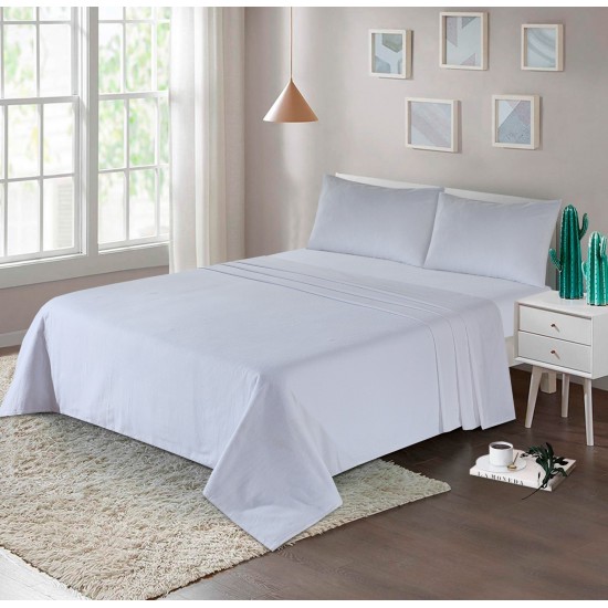 Thermal Flannelette 100% Brushed Cotton Fitted Sheet Set Or Flat Bed Sheets
