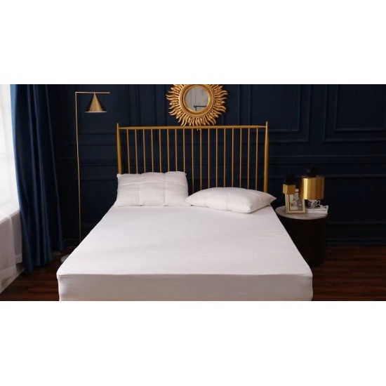 Waterproof Fitted Sheet Extra Deep Mattress Protector 13 Color 7 Size Bed Cover