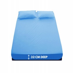 Thermal Flannelette Soft Cosy Brushed 100% Cotton Fitted Sheet 32cm Extra Deep