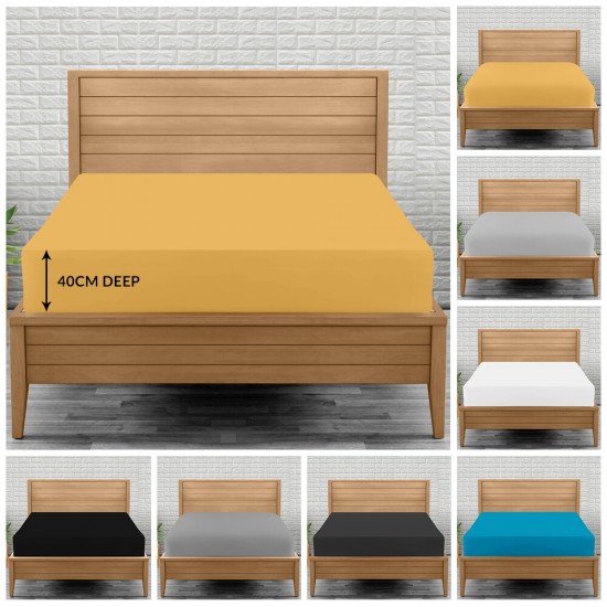 Extra Deep Fitted Sheet Double Bed Sheets Double King Size Fitted Sheet Deep