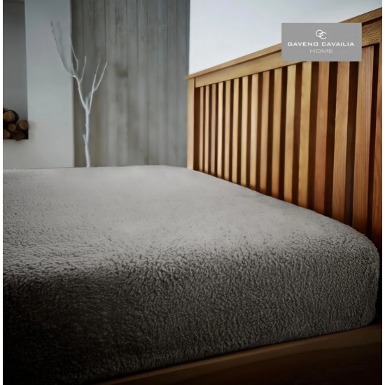 Teddy Bear Fleece Fitted Bed Sheet, Soft Warm & Cosy Bedding, King Size, New