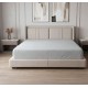 DEEP FITTED BED SHEET DOUBLE SILVER GREY GU174 SPECTRUM MITRE NEW IN PACK